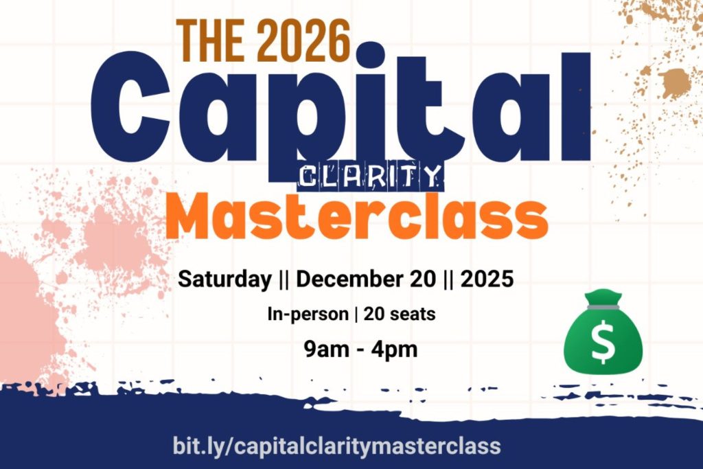 2026 Capital Clarity Masterclass Announced: A Strategic Year-End Session to Equip Founders and Leaders for Funding Success